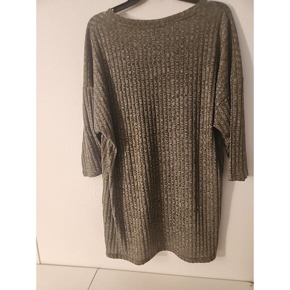 Faded Glory Green Knit Sweater 3/4 Sleeve Pullover Sweater XL - Picture 10 of 11